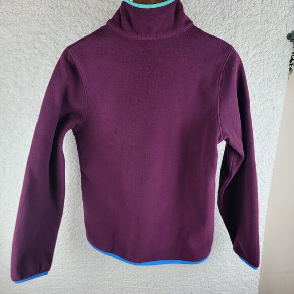 Obermeyer Boulder Fleece Jacket Girls Large Purple Teal Outdoor School Warm - Picture 9 of 16